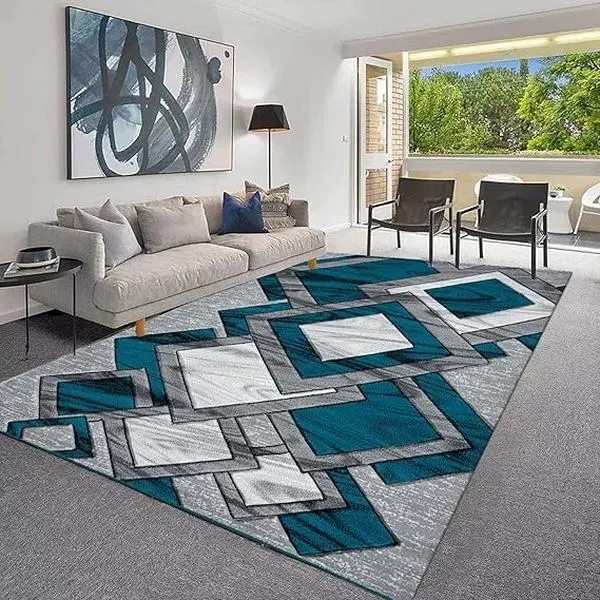 Vortex Rugs - Large Fluffy Area Rug Carpet Washable Non-Slip Soft Modern Indoor Shaggy Floor Rug for Living Room, Bedroom, Hallway, Lounge