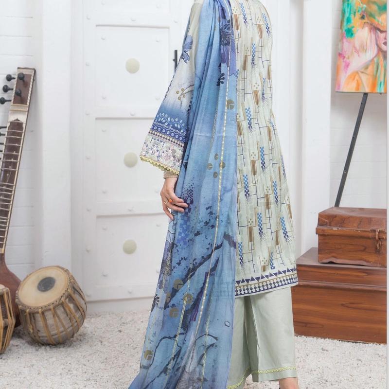ML7 D4 Pakistani Ladies Readymade Shalwar Kameez Suit with Printed Dupatta 5