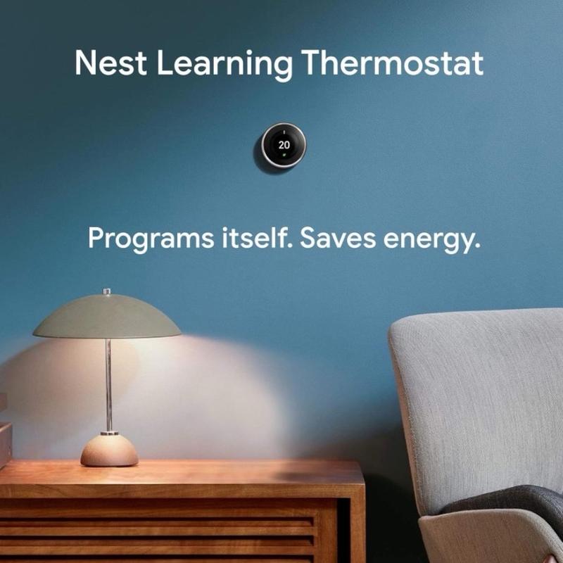 Google Nest Learning Thermostat 3rd Generation, Stainless Steel - Smart Thermostat - A Brighter Way To Save Energy 2