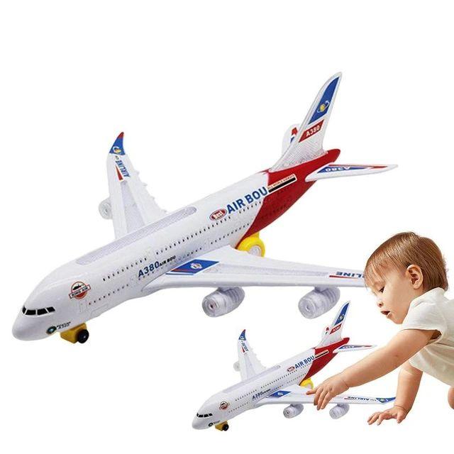 Airplane A380 Kids Electric Light & Sound Bump & Go Toy - Perfect Xmas Gift 6