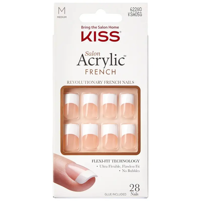 Kiss Nails - Salon Acrylic French - False Nails 3