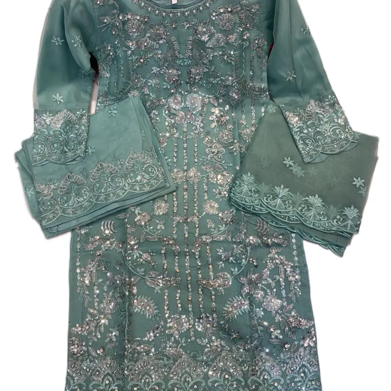 Pakistani Designer Plazzo Kameez Suit for Women - Free Shipping & Returns - Dress, Traditional