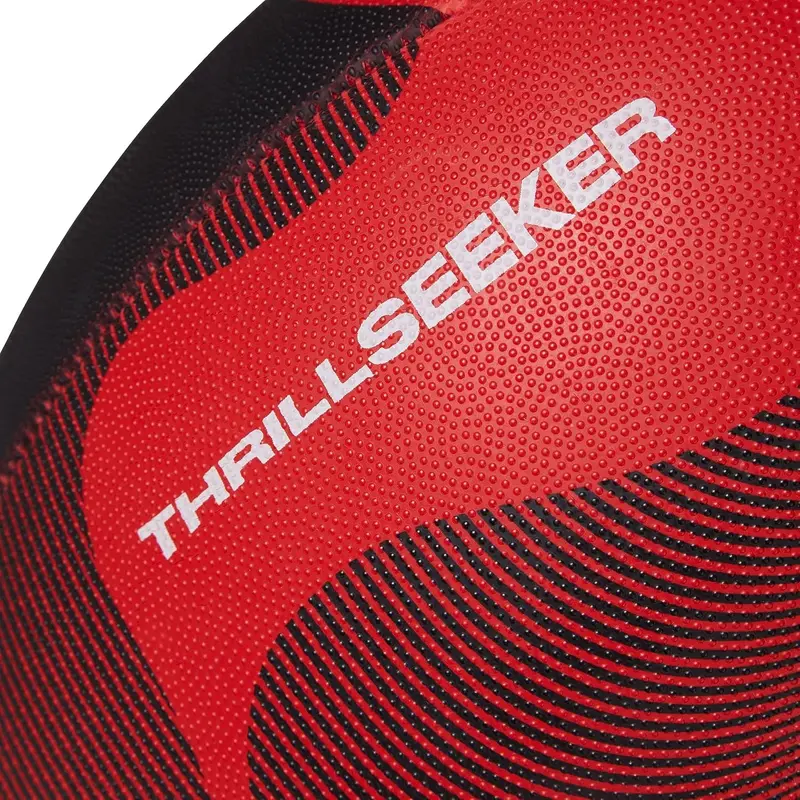 Thrillseeker Play Rugby Ball, Black/Red, 3 5