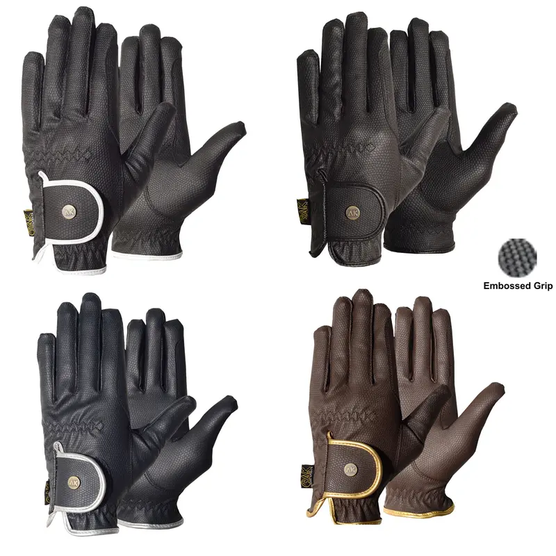 AK Synthetic Grip Horse Riding Gloves All Season Unisex Equestrian Gloves AKRS-6344 0