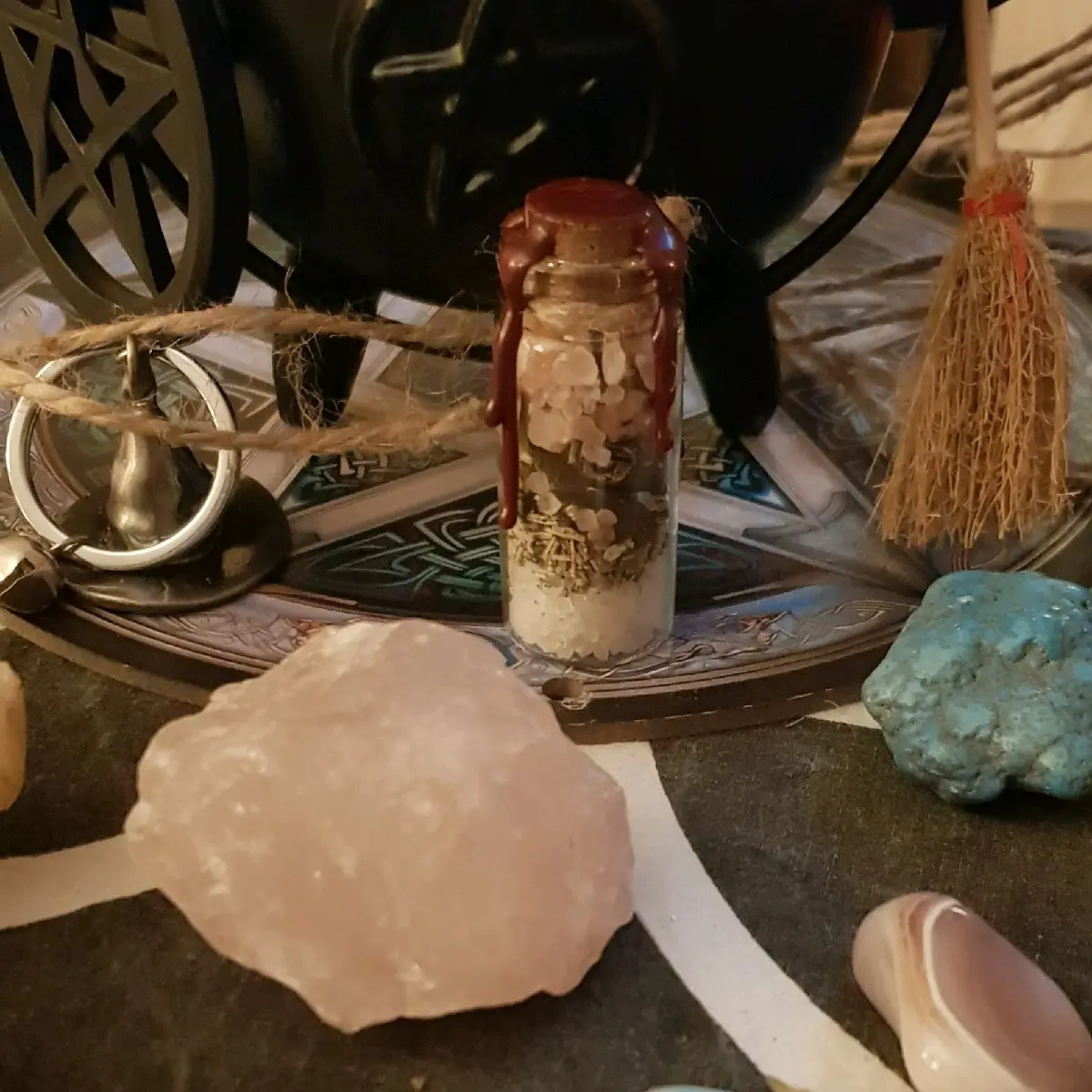 Necrophonictwins Spell jar WITCH  pagan witch handmade magic