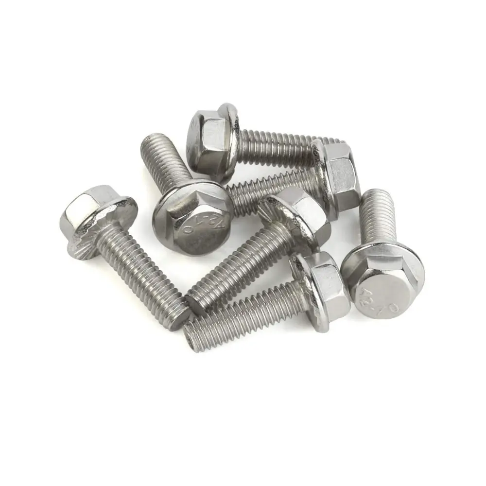 M8 x 16mm Flanged Hexagon Bolts – A2 Stainless Steel