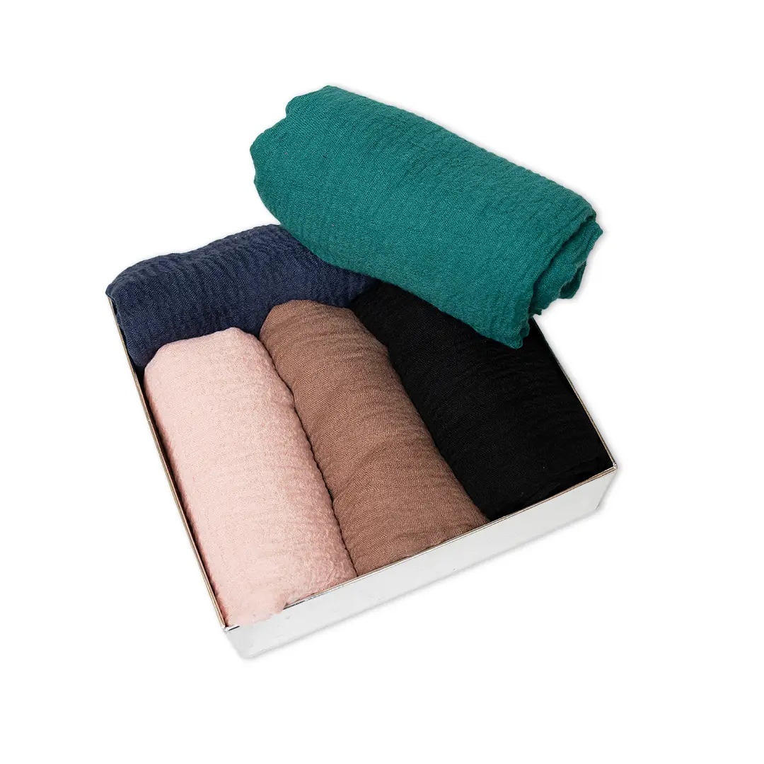 Crimps Pack of 5 Casual Everyday Stoles HIJAB - Breathable & Stylish!