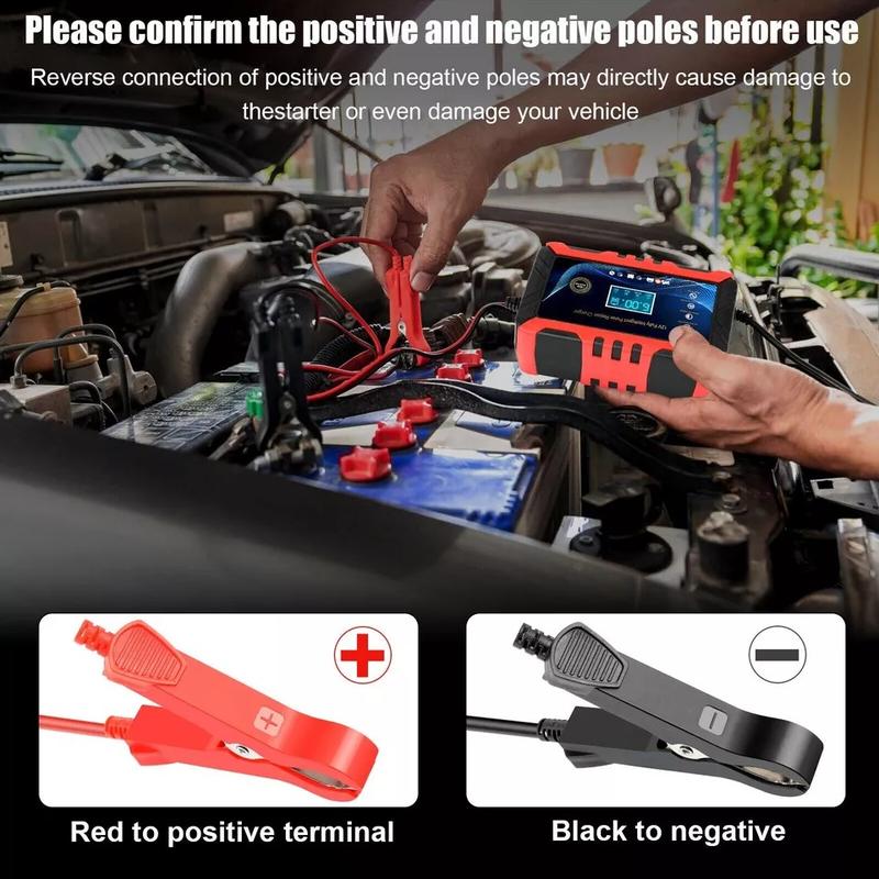 Product Introduction of Fully Automatic Smart Charger for Car Battery 12V 6-Amp with Trickle Charging and Maintainer - Multi-Vehicle Compatibility 12