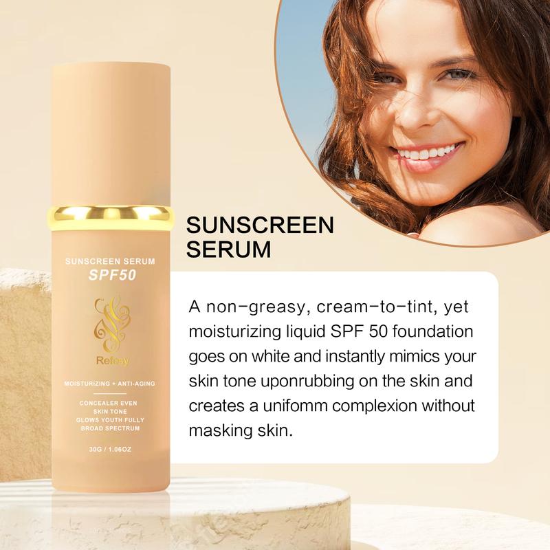 Product Introduction of (2 Counts only £15.99) 4 in 1 Moisturizing Full Coverage Liquid Foundation TrueMatch Color Changing Foundation with Sunscreen Light and Medium Spectrum Makeup Primer for All Skin Types (New and old packaging will be shipped at random) 2