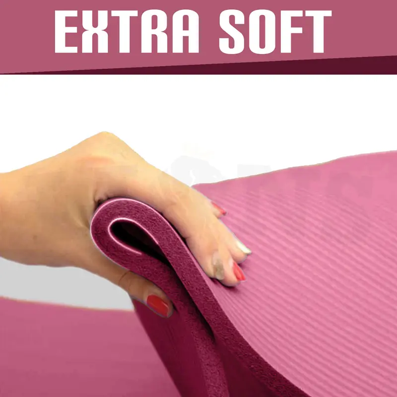 Lions Yoga Mat Gymnastic Home Fitness Gym Exercise Outdoor Physio Balance NBR Thick Foam Pilates 10mm Large - 183cm x 61cm 3