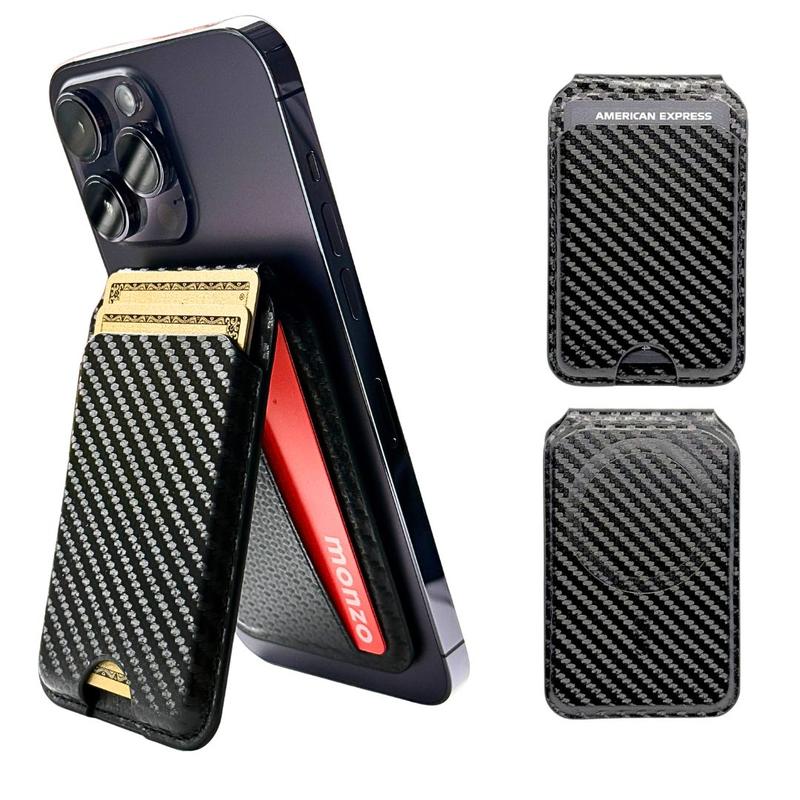 iPhone Magnetic MagSafe Wallet with Adjustable Stand, 3-4 Card Holder 0