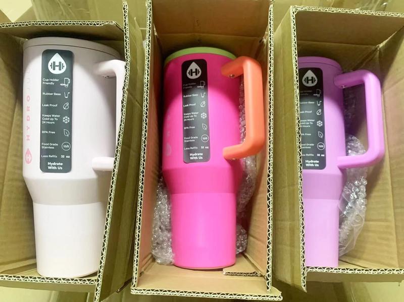 Product Introduction of HydroJug Tumbler 32OZ/40OZ Traveler Straw Lid Stainless Steel Vacuum Insulated Car Mug Double Wall Thermal Iced Travel 19