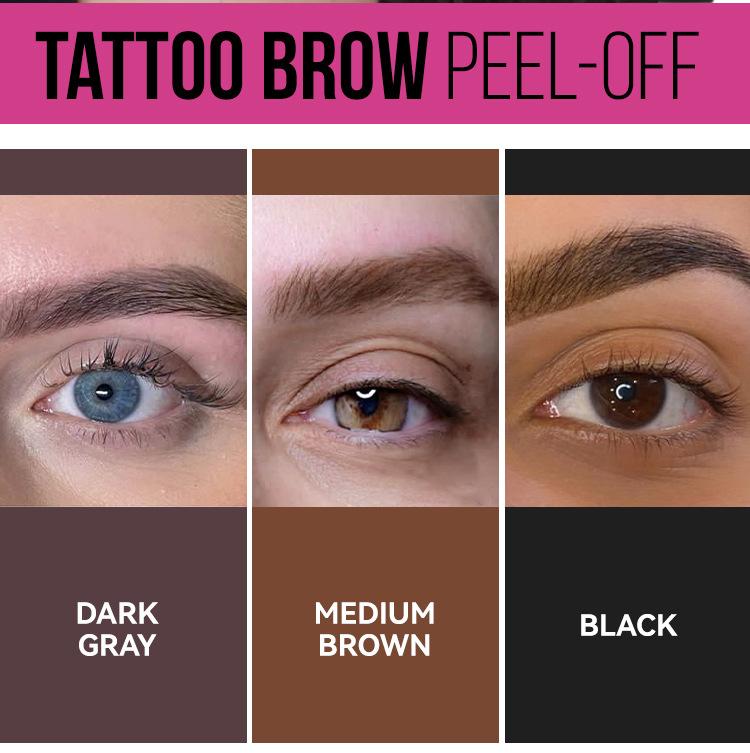 Product Introduction of Peel Off Eyebrow Gel Long Lasting Waterproof Anti-sweat High Quality Easy Peel-off Non Smudged Three Color Eyebrow Cosmetics New 7
