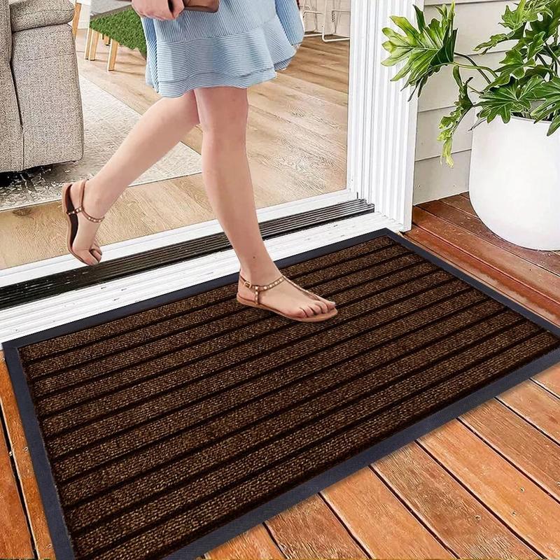Non Slip Rubber Mat Door Mats Indoor Outdoor Washable Rugs Welcome Door Mat 5