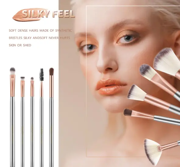 Professional Make-Up Brush Set for Woman, 18 Pcs Cosmetic Brushes Kit for Concealer, Foundation, Blush, Highlight, Loose and All Other Makeup Powders 2