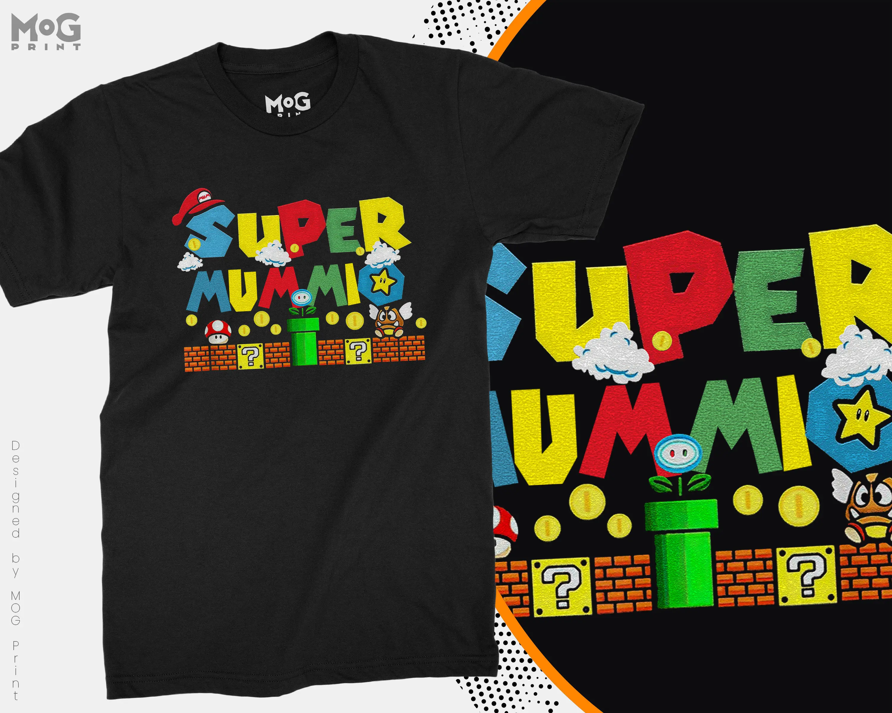 Super Mummio T-shirt | Funny Mama Ladies Super Mum Gift Tee Top Super Mothers Super Mommio Best Mom Mummy Women's Birthday Gift Idea Present