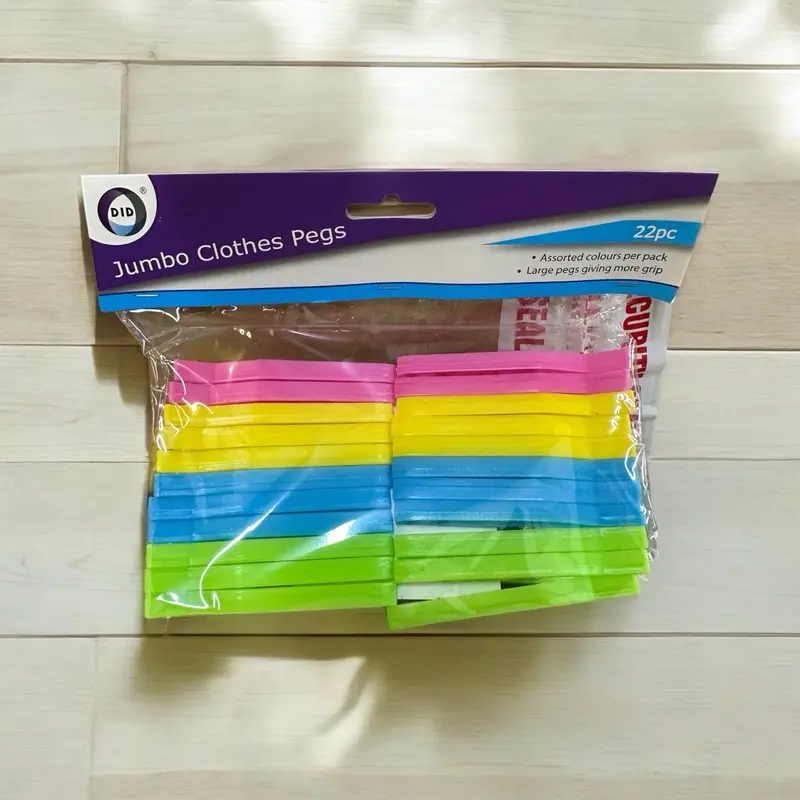 22PC Jumbo Storm Plastic Clothes Pegs for Washing Line Airer Rotary Dry Laundry 1