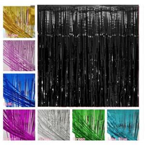 Backdrop Shining 3 meter Tinsel Curtain for party decoration suitable for any occasion. Ornaments Banners foil silver