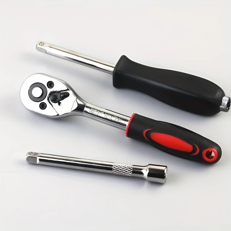 46-Piece Master Mechanic Toolkit – High-Torque Wrench, Spanners, Screwdrivers, and Sockets – The Ultimate Auto & Bike Repair Kit for Professionals and DIY Enthusiasts! Perfect for All Skill Levels! 3