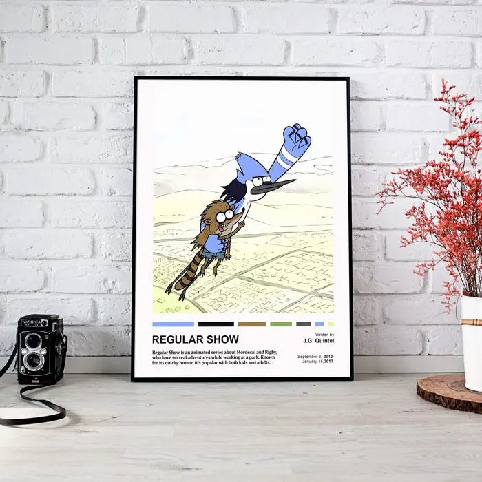 Regular Show Unframed Poster, Regular Show Poster, Unframed Poster, High Quality, Wall Art V1 1