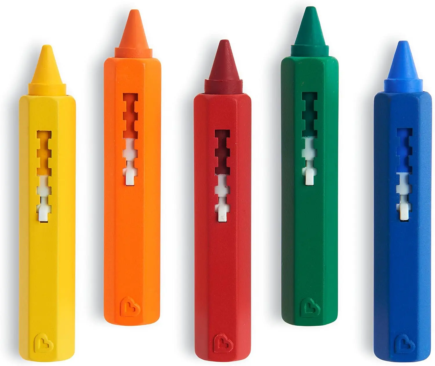 Bath Crayons | Colourful Bath Toy Mess-Free Shower Toys | Draws on Tiles & Porcelain | Washable Baby Bath Toy - Set of 5 Crayons