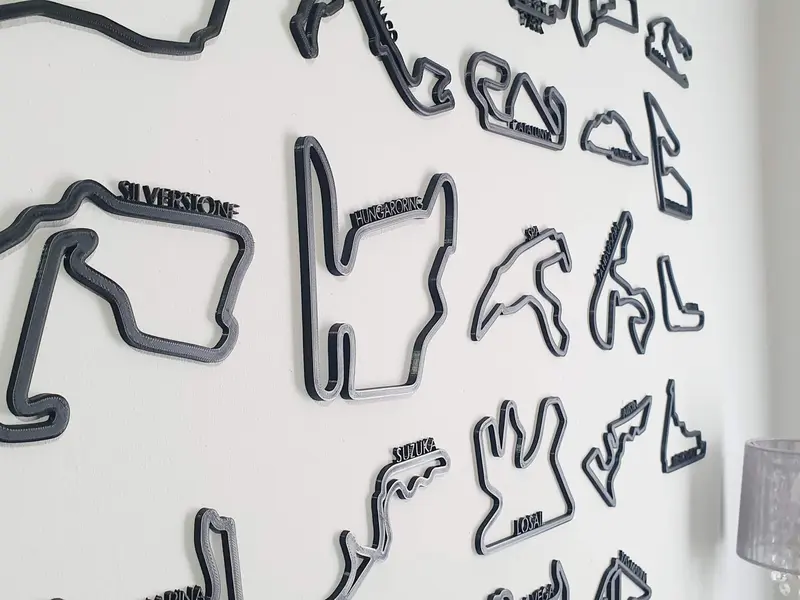 F1 Track Circuit Race Track Collection, 3D Wall Art 1