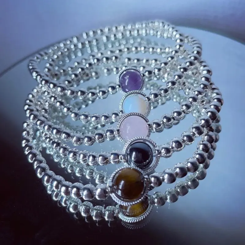 Crystal anxiety relief spinning fidget bracelet | stress relief fidget bracelet 1