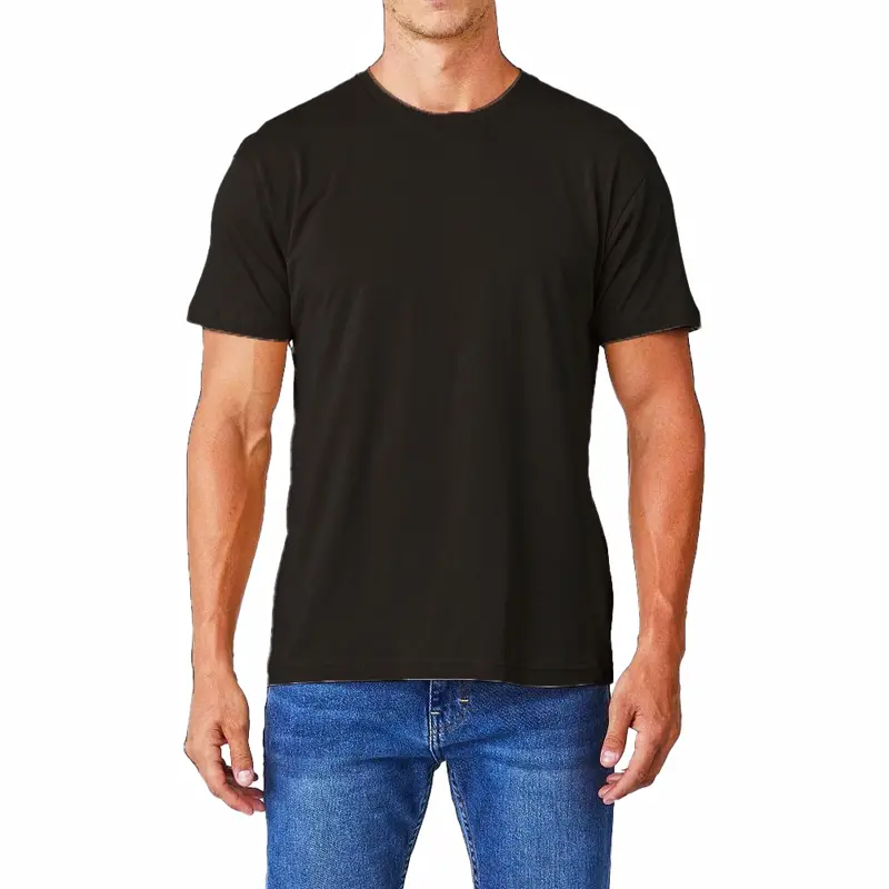 Mens Plain Crew Neck 100% Cotton Gym Casual Work Short Sleeve T-shirt Tee S-3XL Multipack 4