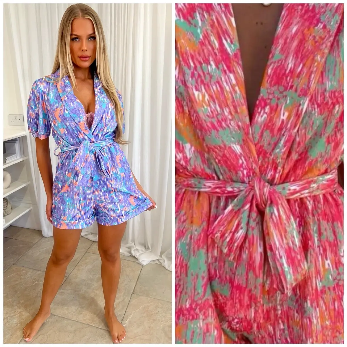 v neck playsuit