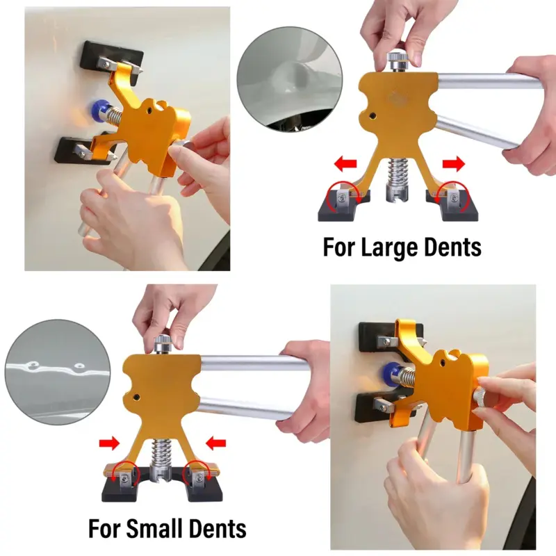🌙[2-3 days delivery]🌙PDR Car Paintless Kit Dent Puller Lifter Repair Removal Hail Gun Tool + UK Plug 8