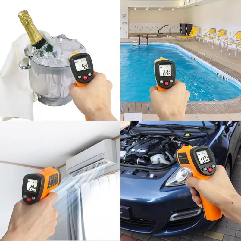 Digital Thermometer Infrared Gun IR Laser LCD Temperature Non-Contact Meter Gun 7