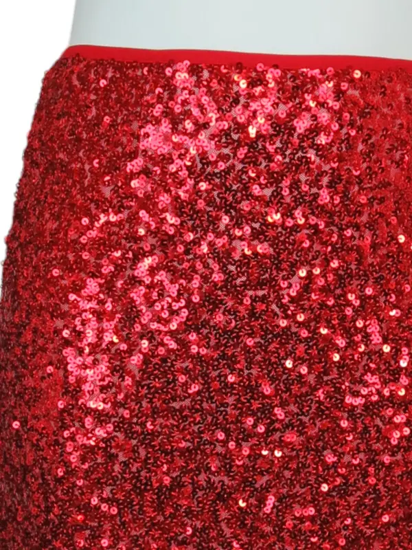 Women's Stretch Sequin Mini Skirt Elegant Comfortable 4
