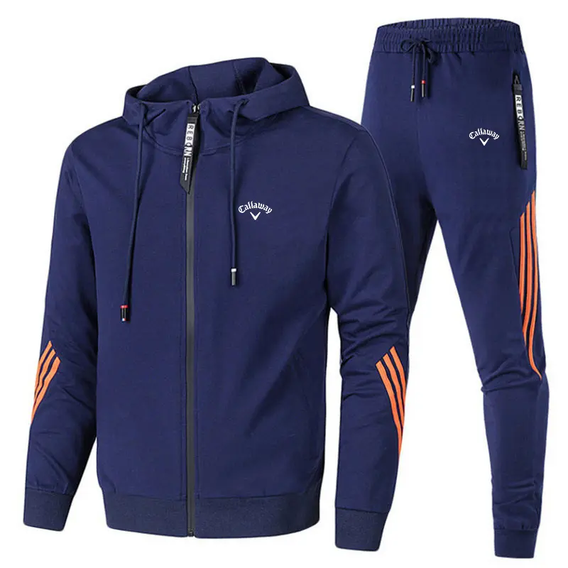 Men's Casual Sports Suit Callaway Casual Zipper Jacket Spring and Autumn Sports Suit
