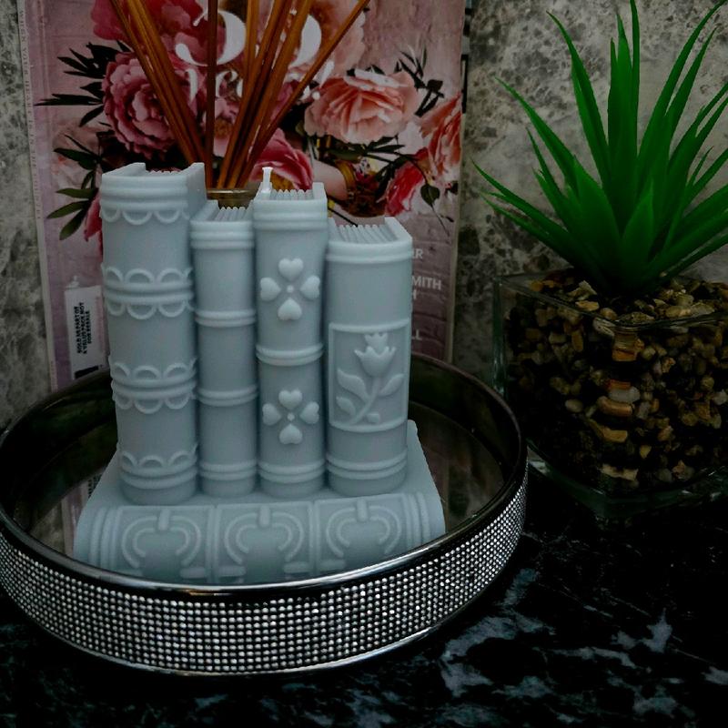 The Little Candle Club, Book Shelf candle. 1