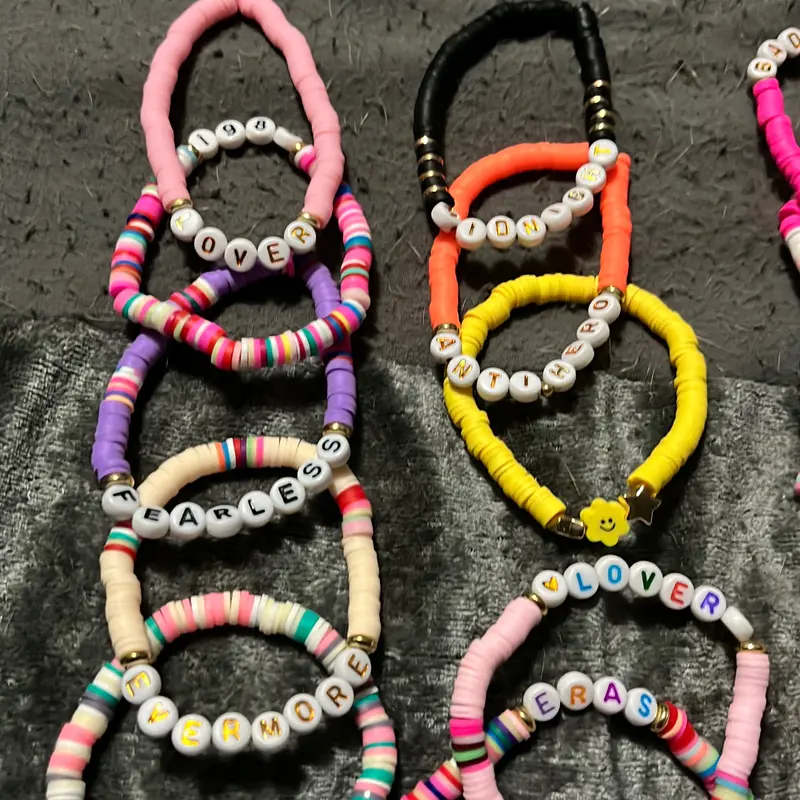 Taylor swift era tour friendship bracelet (FREE BRACELET GIFT WITH EVERY 2 BRACELETS PURCHASED)BUY 2 receive 3,buy 4 receive 6 bracelets!!!! 2