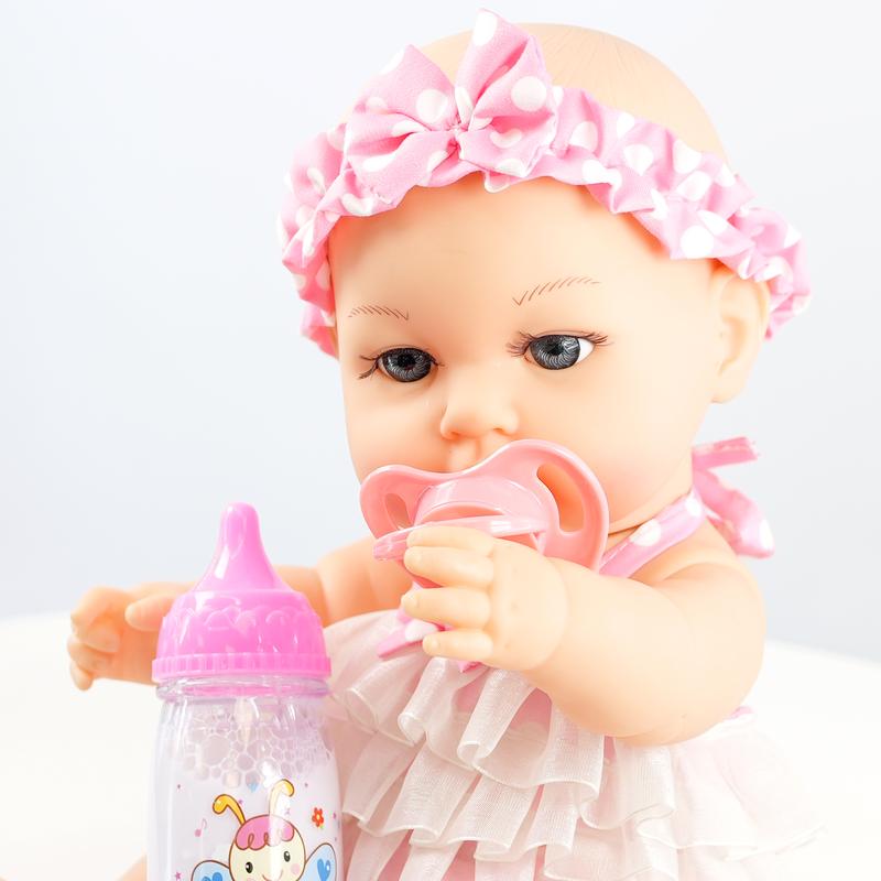 BiBi Doll 7-In-1 Baby Doll Accessories Set – Baby Dolls Bottles With Disappearing Milk And Juice, Carry Bag, Dummies – Magic Milk Bottle Baby Doll Dummy Baby Doll Feeding Set Baby Doll Bottle 2