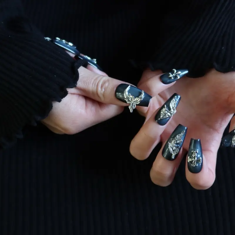 Monalychee Angel Whisper Press On Nails - Nail Art for Nail Care - Nail Polish 2