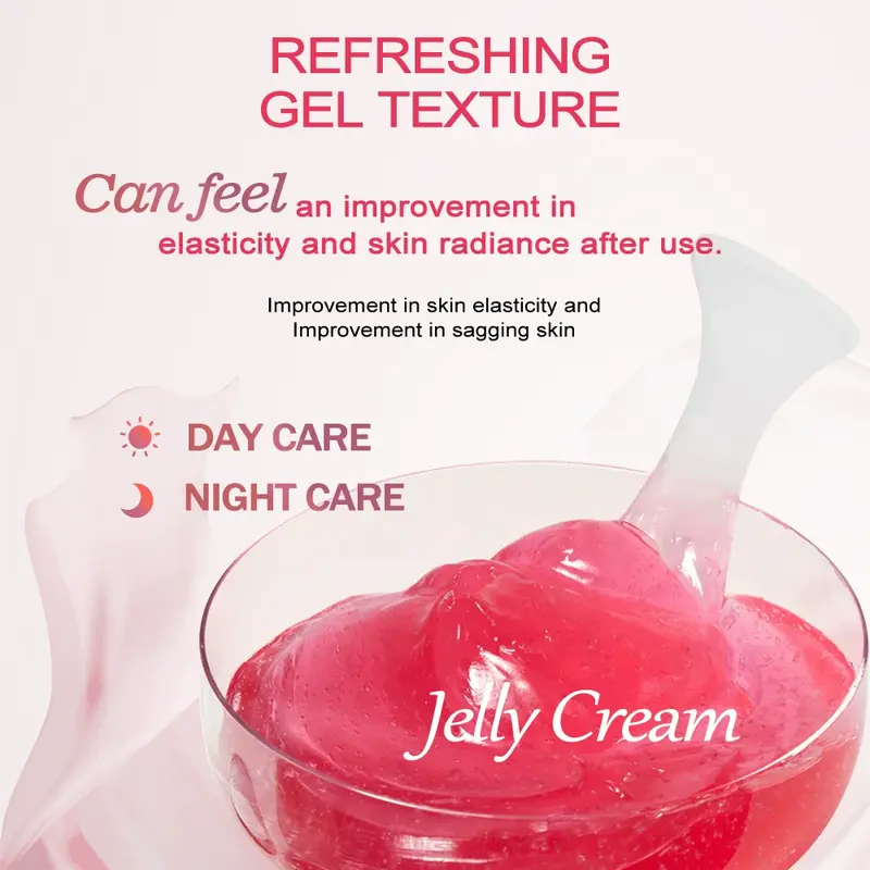 Collagen Jelly Cream, Niacinamide and Hydrolyzed Collagen Women's Moisturizing Cream, Moisturizing Collagen Mask for All Skin Types 2