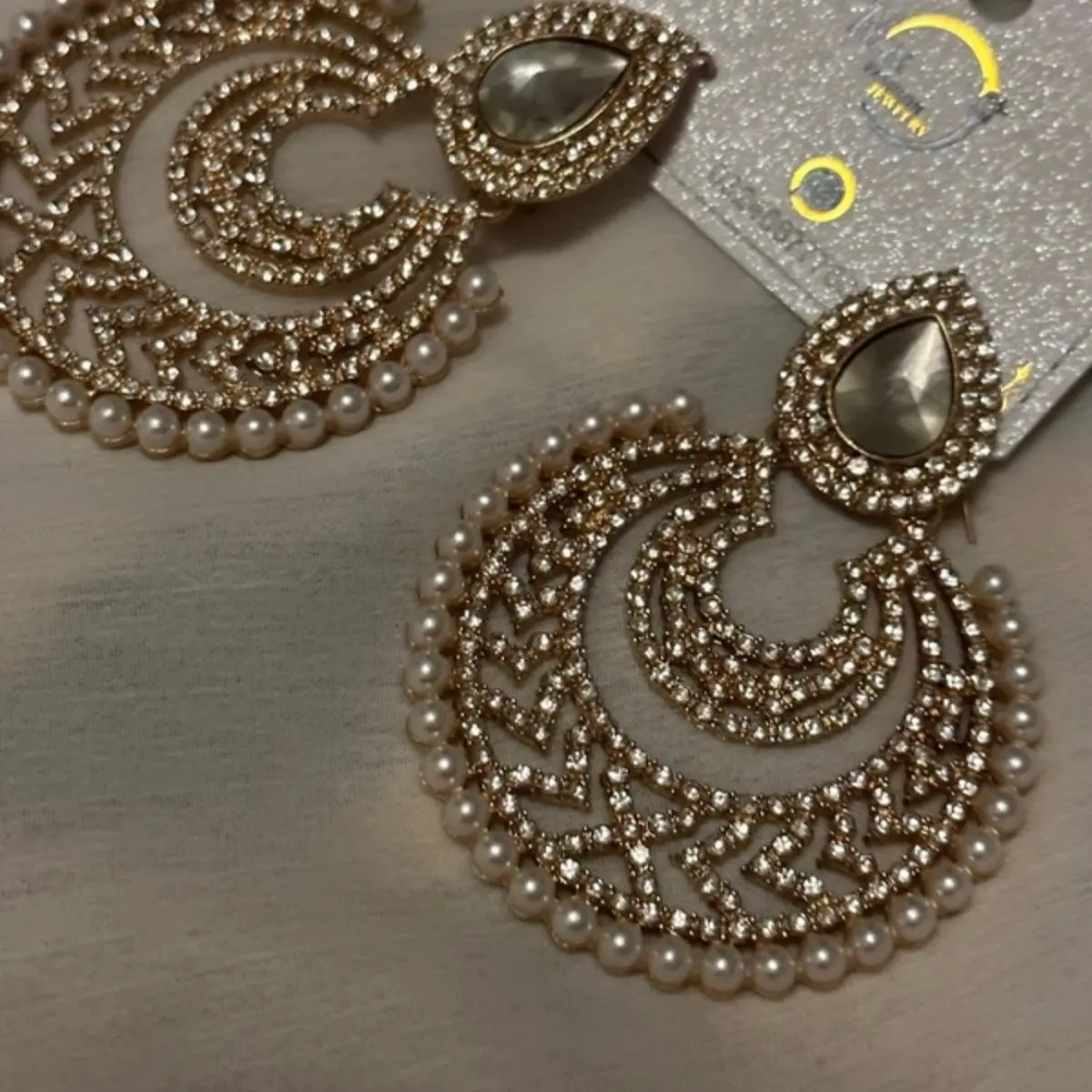 Gold hoop earrings
