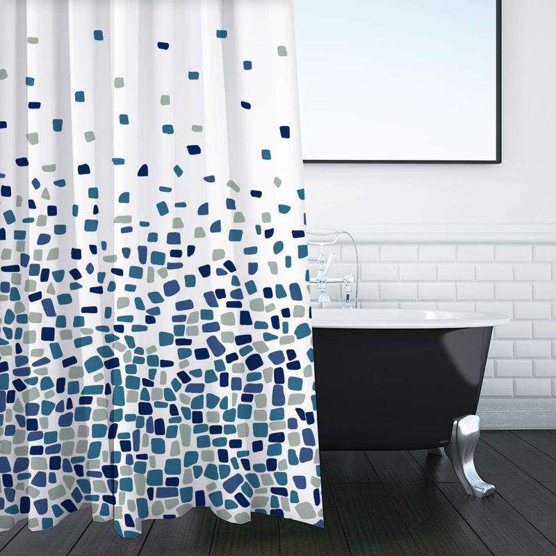 Laven & Ivory Shower Curtain Anti Mould, Mildew Resistant | Size 180x180 cm (71 x 71 Inch) | Water Repellant Fabric | 100% Polyster 2