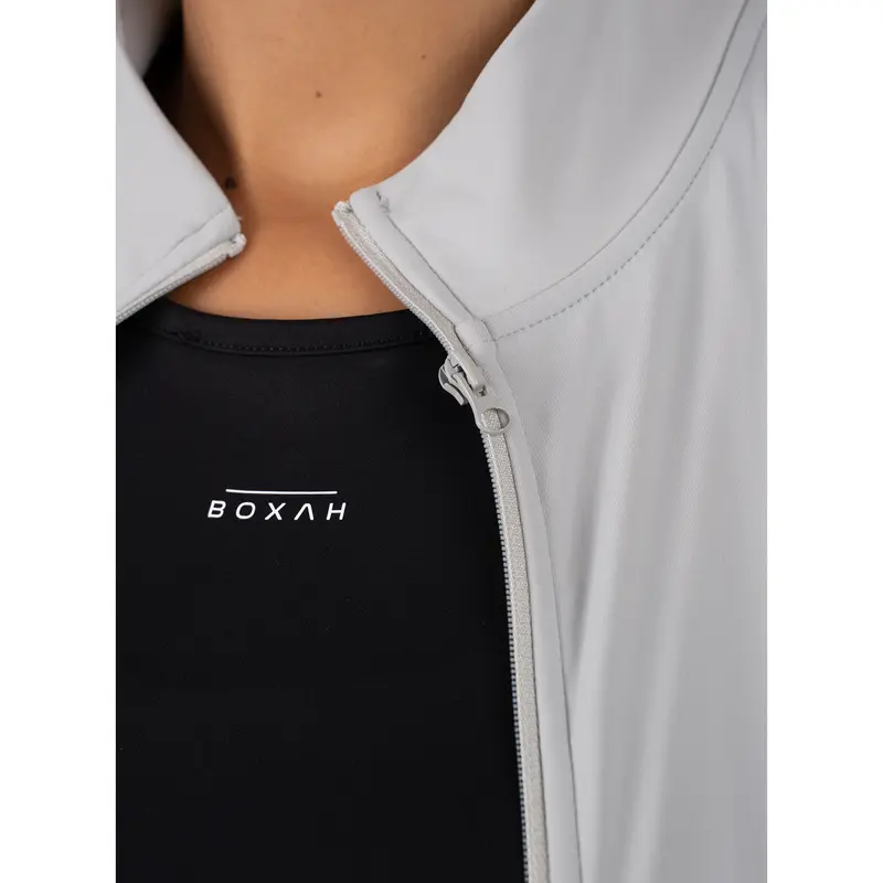 Zip-up Performance Sports Bra | Grey 5