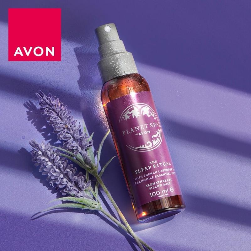 Planet Spa Sleep Ritual Pillow Mist Aromatherapy; the top-rated sleep spray hero, infused with French lavender and chamomile essential oils to help you get the beauty sleep you deserve. Assists sleep, ensures relaxation. oil 1