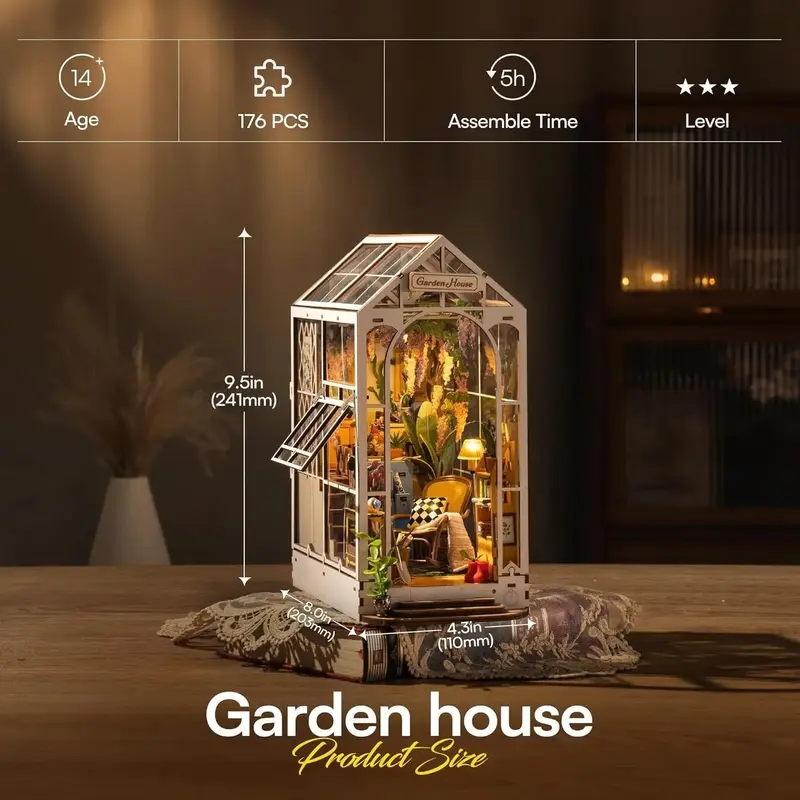 Garden House Book Nook Kit 3