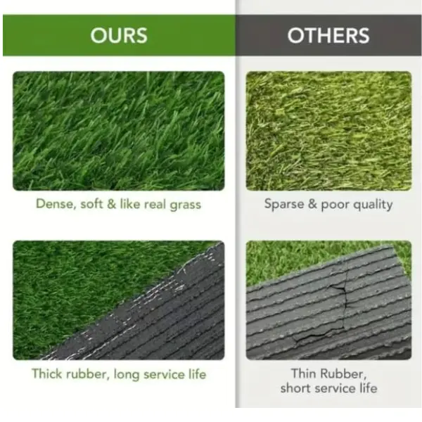 Artificail Grass Mate 200 by 100, 1 Count Simulation Lawn Pad, Outdoor Decorative Grass Carpet, Fake Grass Lawn For Garden Decoration, Home, Office 3