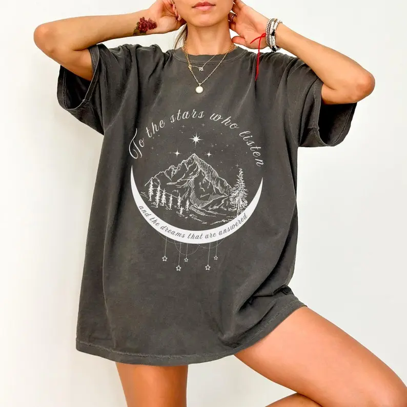 LICENSED ACOTAR Shirt. SJM Universe shirt. To the stars who listen shirt. Velaris shirt. Feyre Rhysand Shirt. Bookish shirt Book lover gift.