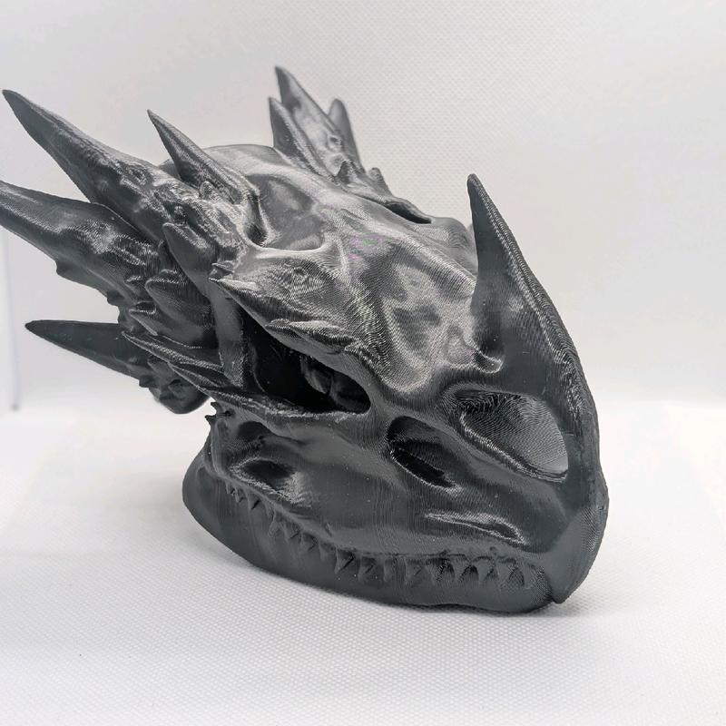 Dragon Skull Horned Gothic Figurine Ornament 17cm - Perfect for Gothic Decor Standing 1