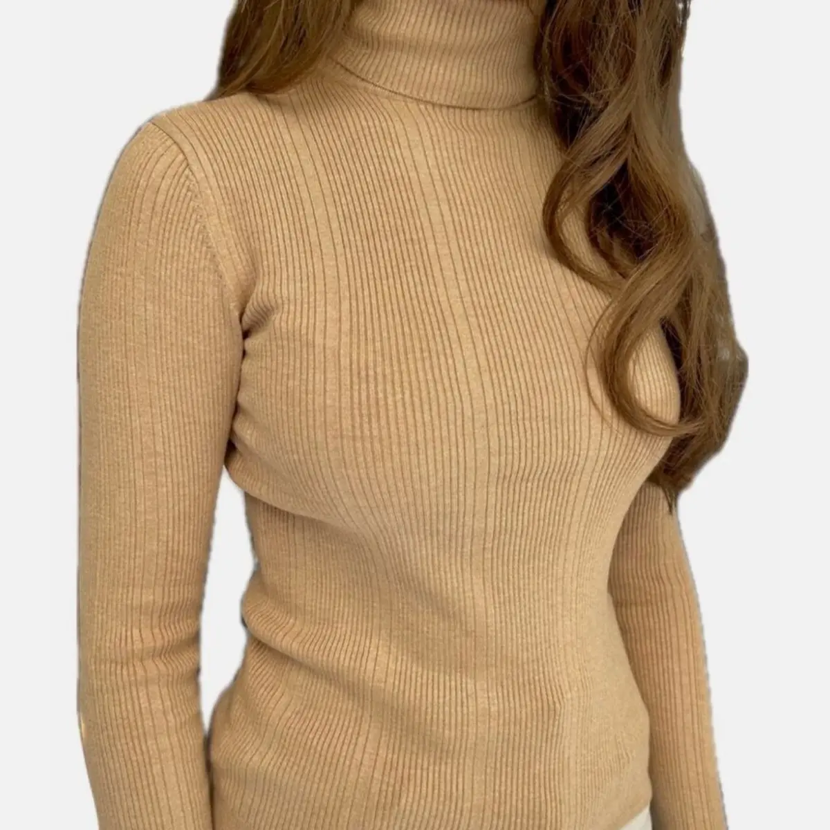 Cosy Soft Roll Neck Pullover Jumper Viscose Top Long Sleeve Smart Knitted Sweater Warm Winter Casual 6 - 24