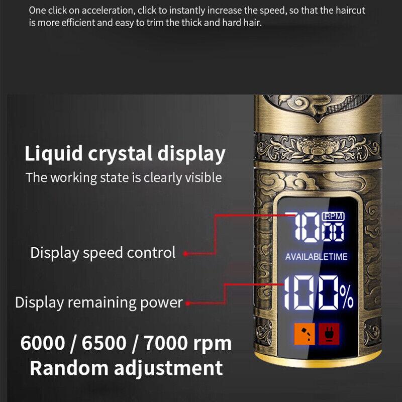 Product Introduction of Hair Clippers Men Professional Beard Trimmer,Cordless Electric Self Hair Clippers with LCD Screen,Precision Outliner Trimmer-Smooth Clipping,-Rechargeable Battery,Gifts for Men Comfort Multicolor 18