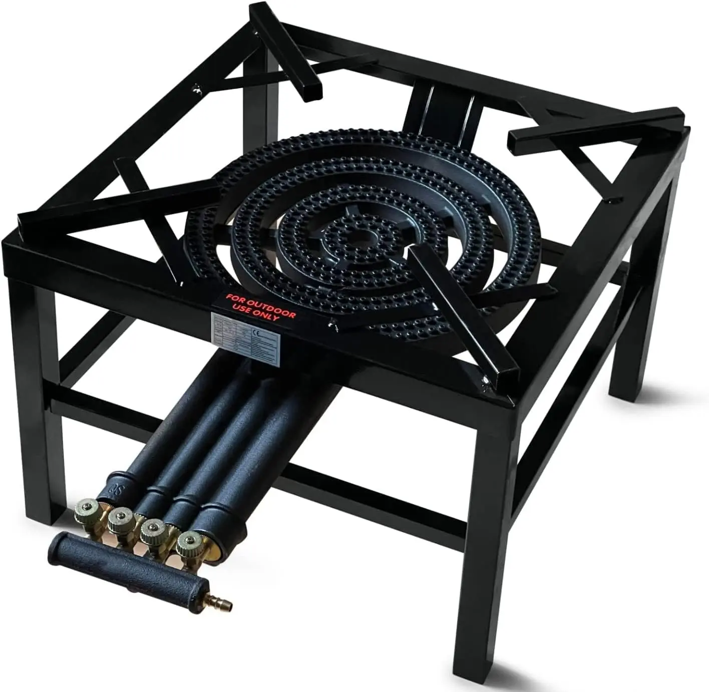 RDK Heavy Duty Commerical Cooking 4 Key Boiling Ring Burner Cast Iron Lpg Gas Catering Stove 20.8KW