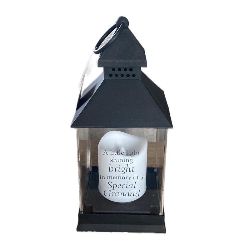 Grandad Grave memorial light up lantern 2